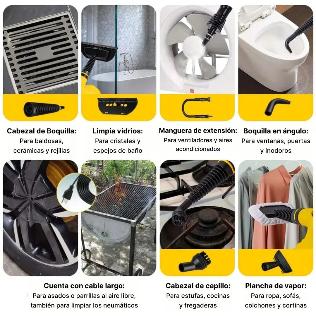 🔥 Máquina de Limpieza a Vapor Multifuncional | Limpieza Profunda en Minutos + Envío Gratis y Pago Contra Entrega