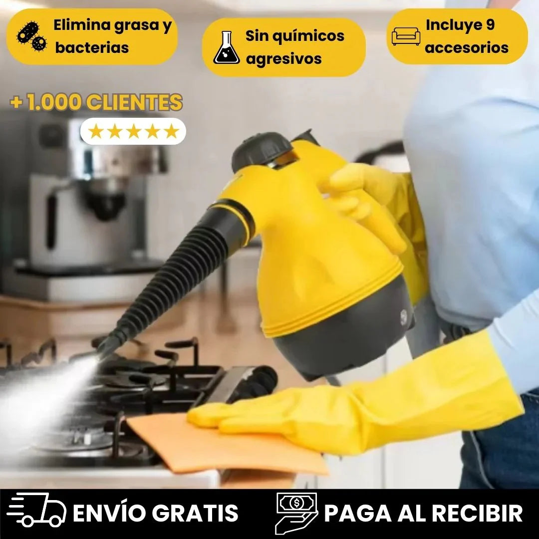 🔥 Máquina de Limpieza a Vapor Multifuncional | Limpieza Profunda en Minutos + Envío Gratis y Pago Contra Entrega